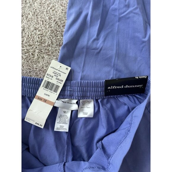 Alfred Dunner Santa Fe Women’s Stretch Fabric Straight Fit Iris Size 12 New - Picture 9 of 15